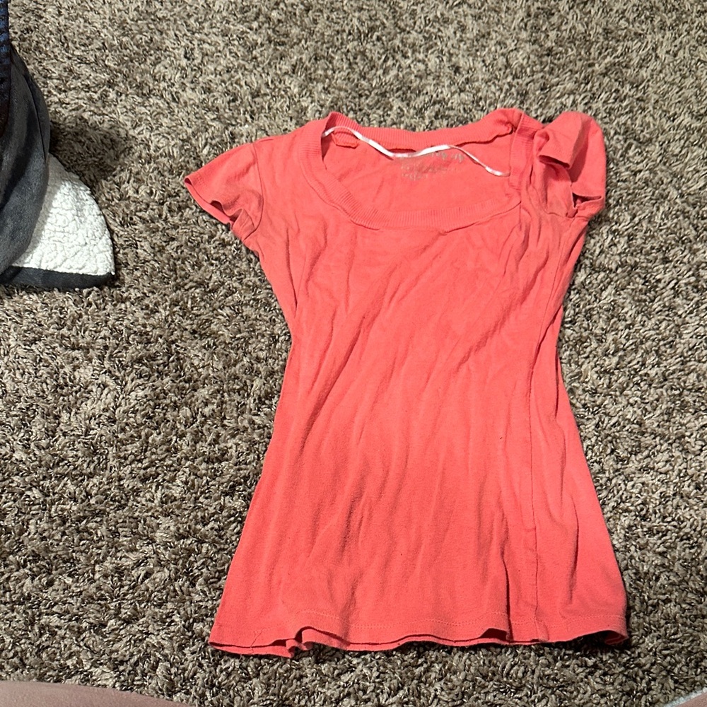 One Step Ahead Coral Short Sleeve Tee